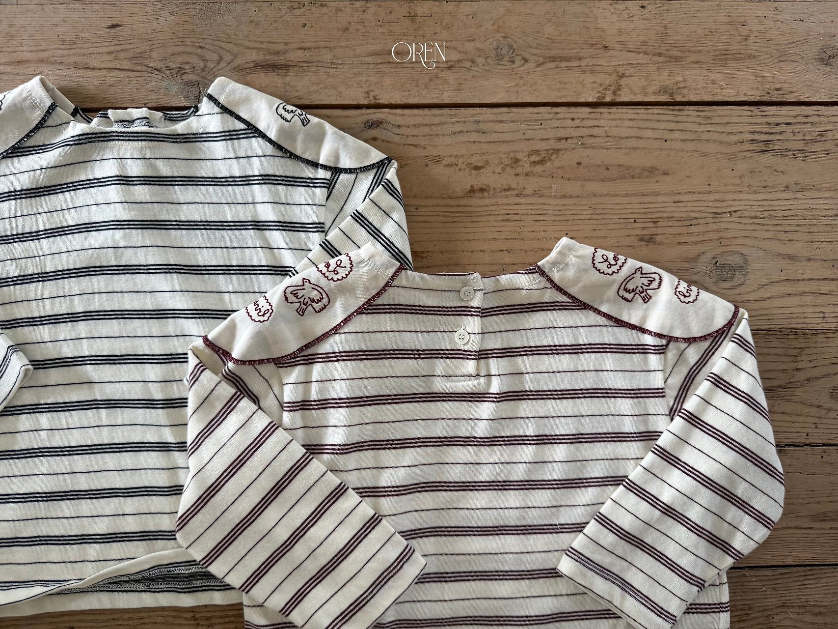 ［OREN］Jaine stripe tee