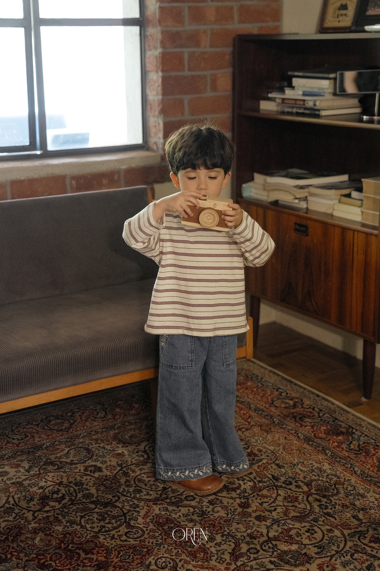［OREN］Jaine stripe tee