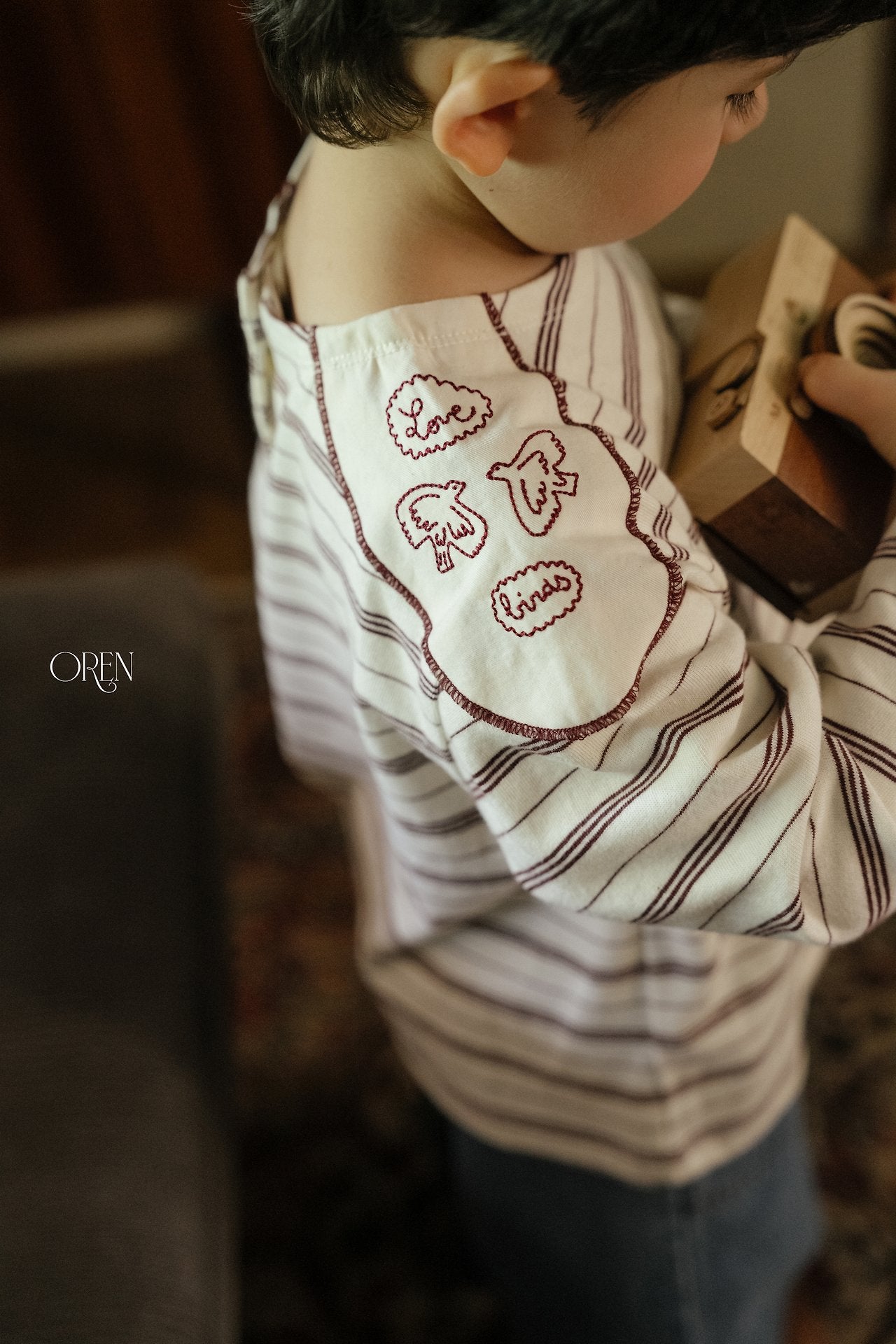 ［OREN］Jaine stripe tee