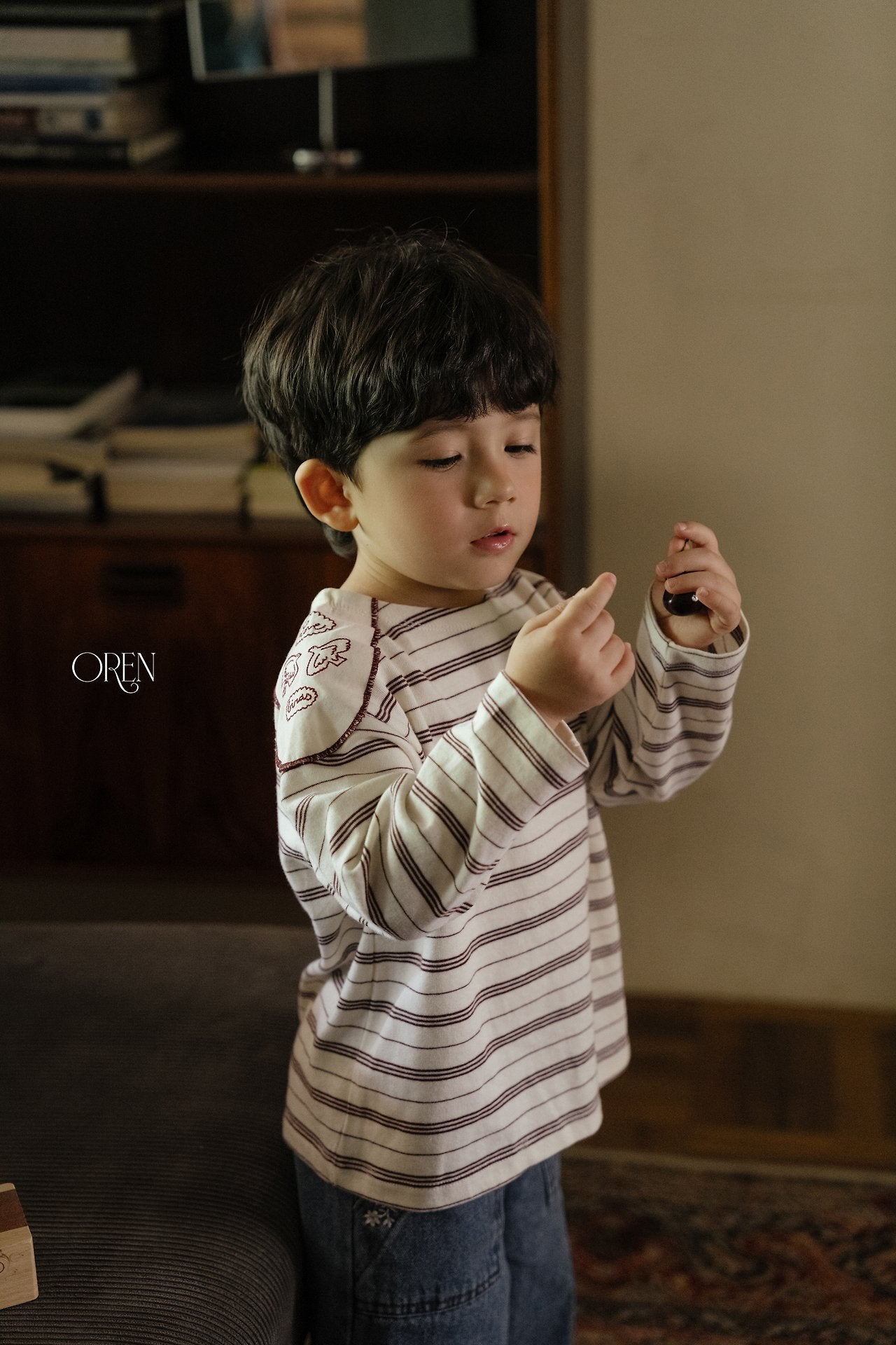 ［OREN］Jaine stripe tee