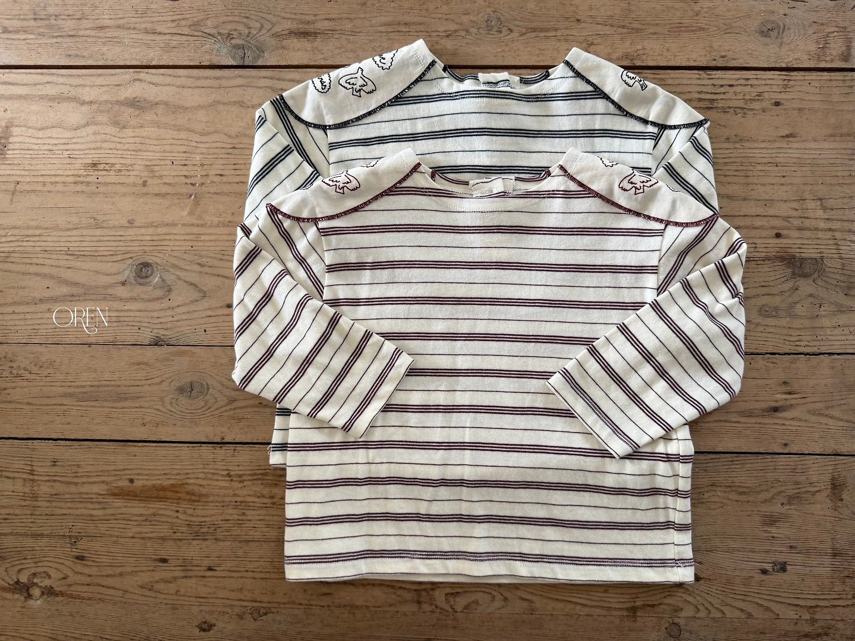 ［OREN］Jaine stripe tee