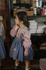 ［OREN］Bluemay suspender skirt