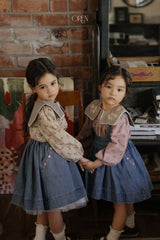 ［OREN］Bluemay suspender skirt