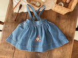 ［OREN］Bluemay suspender skirt