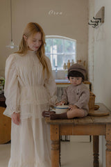 ［OREN］Oganza frill apron (mom)