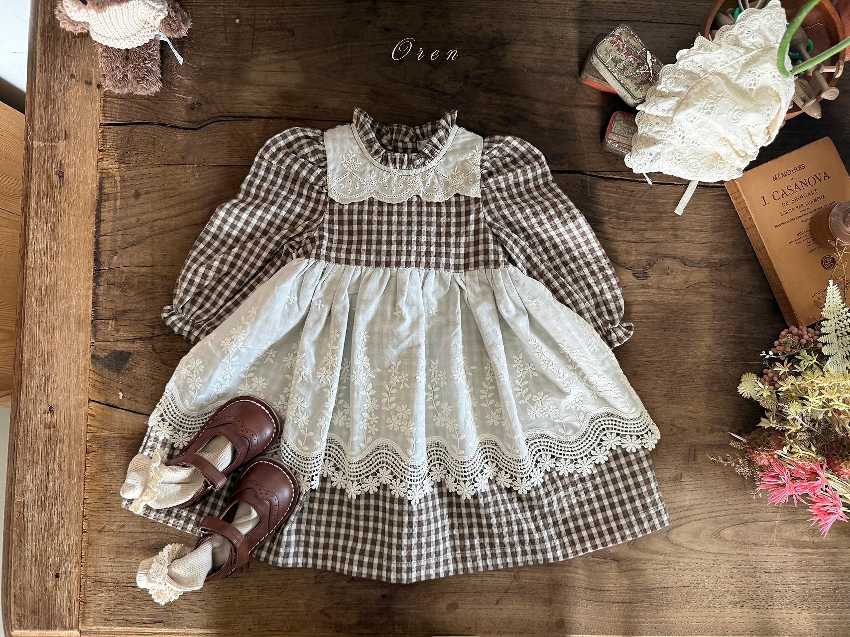 ［OREN］Cocobell apron one-piece