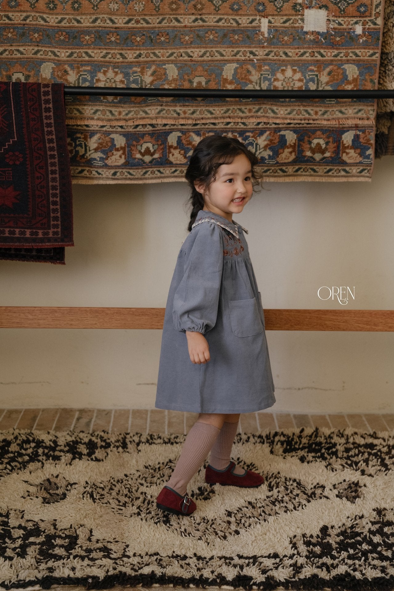 ［OREN］Kamil corduroy one-piece