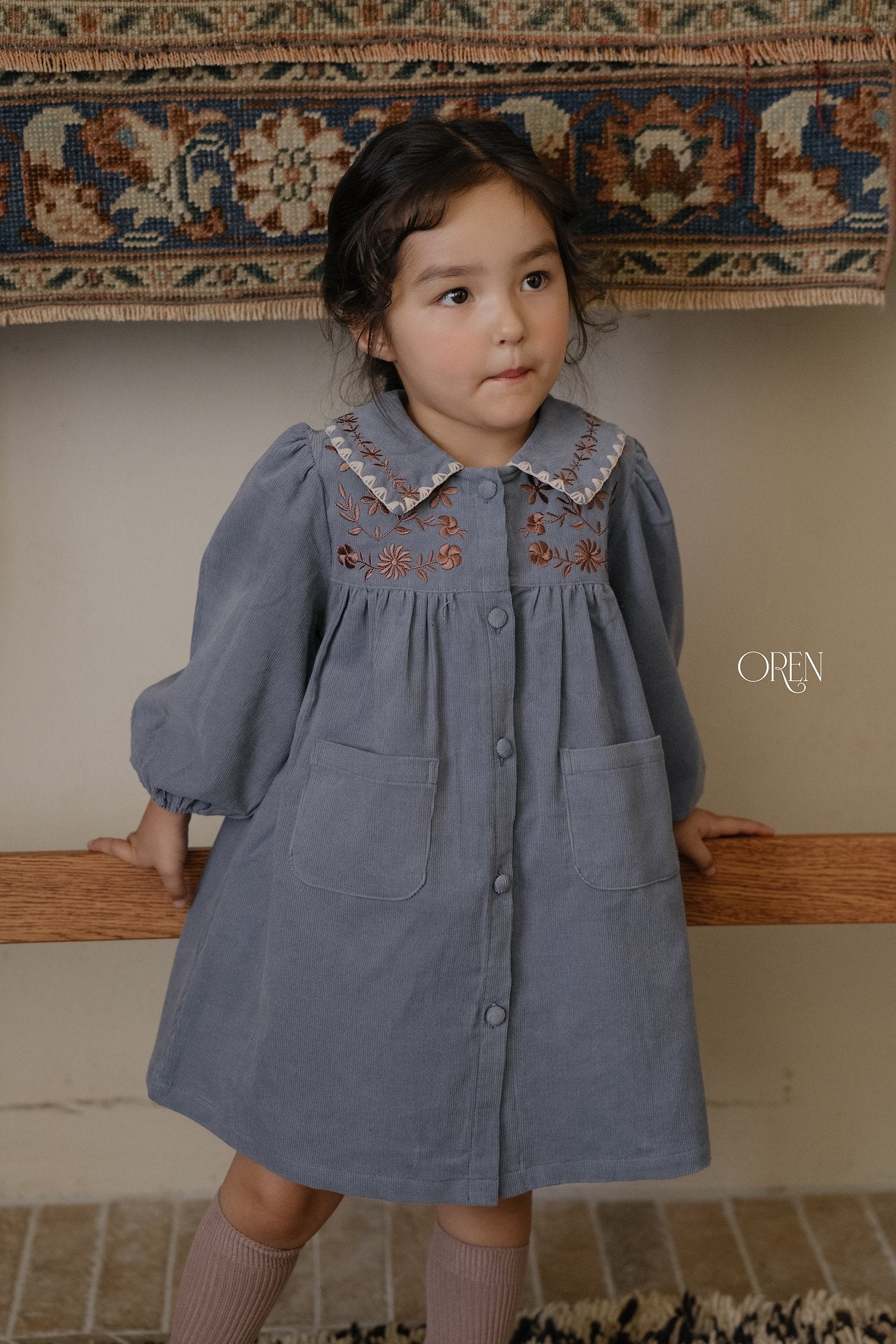 ［OREN］Kamil corduroy one-piece