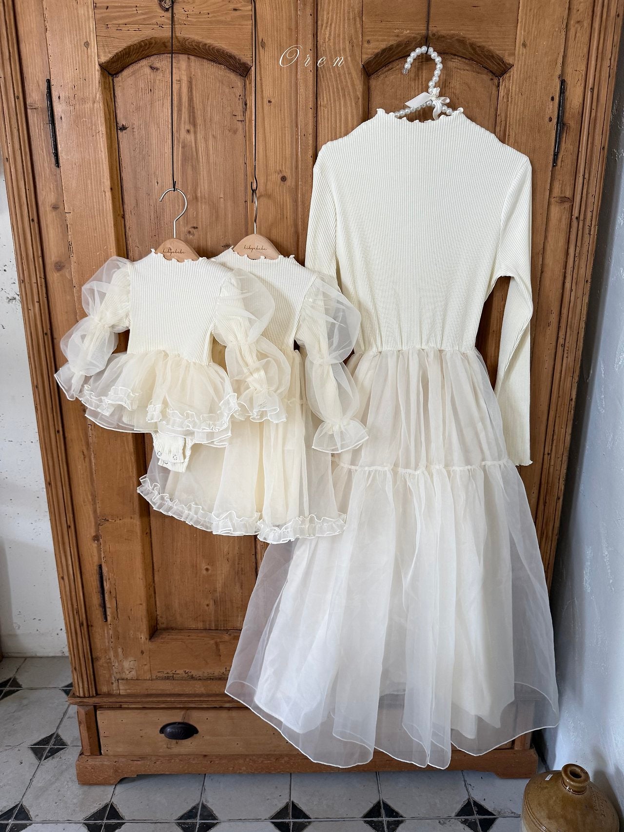 ［OREN］Sebrin organza dress suit
