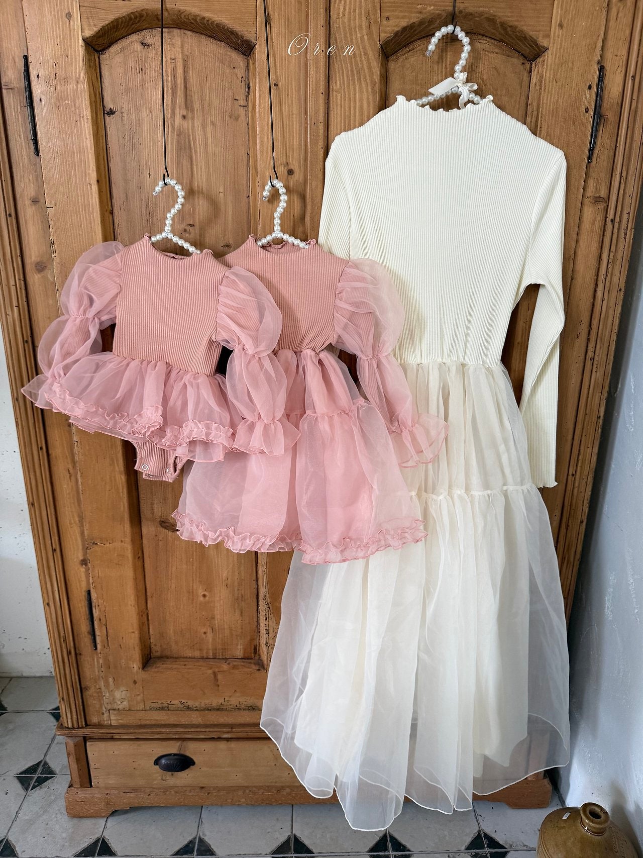 ［OREN］Sebrin organza dress suit