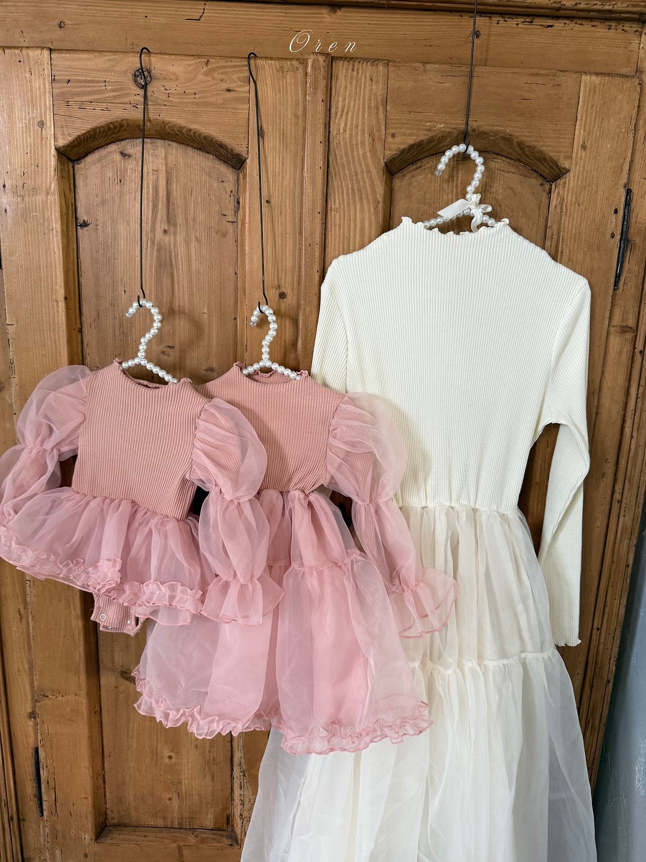 ［OREN］Sebrin organza dress suit