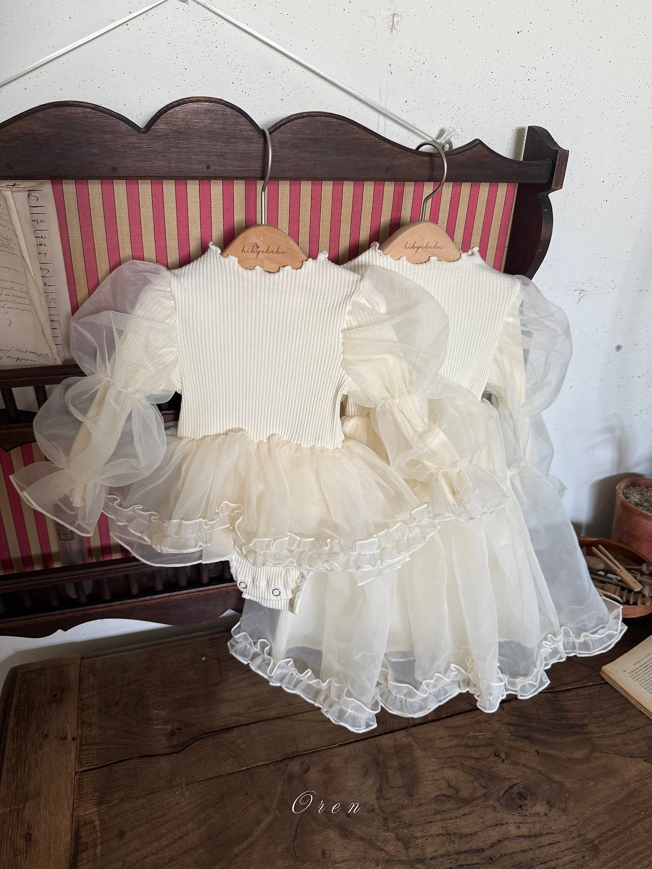 ［OREN］Sebrin organza dress suit