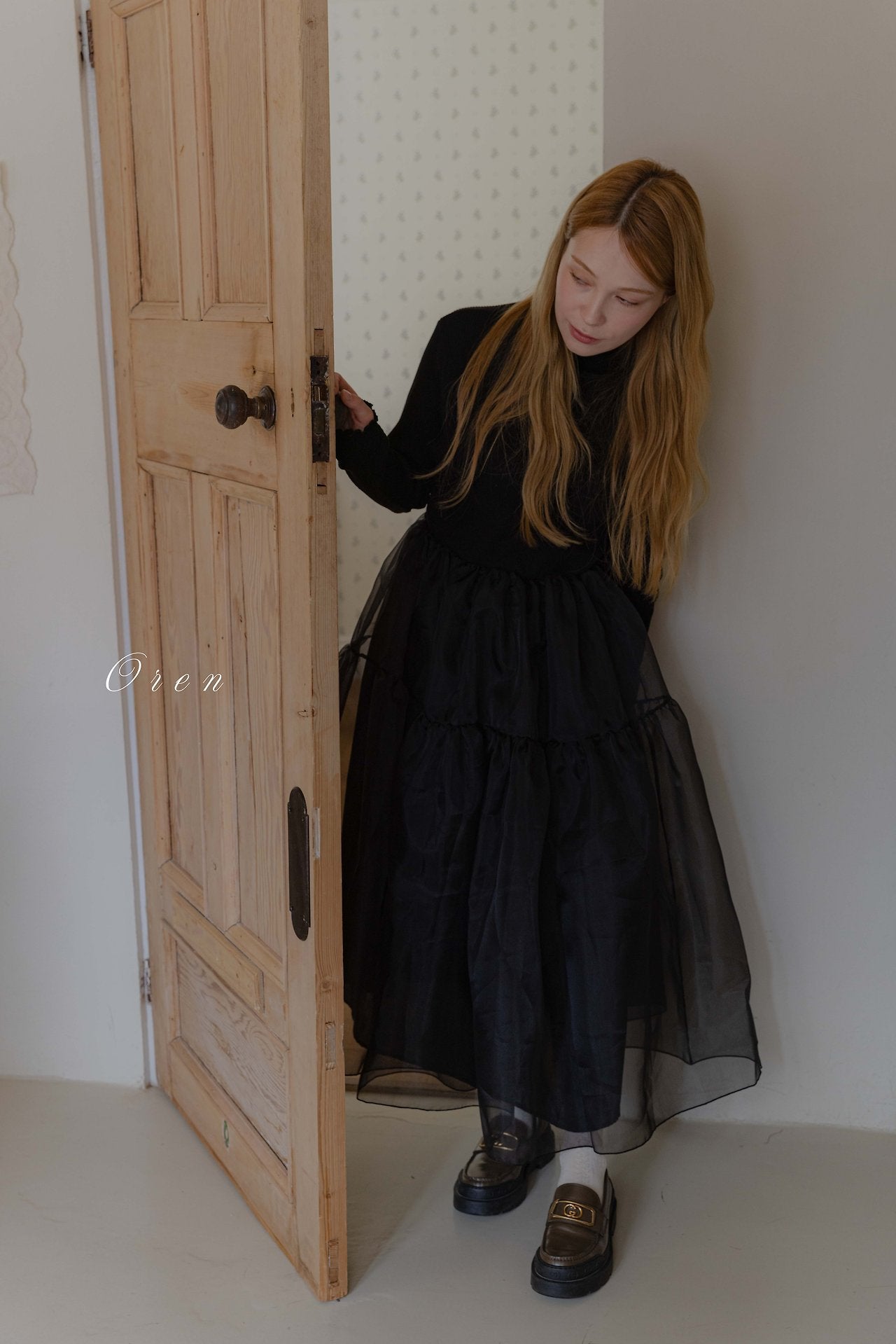 ［OREN］Sebrin organza dress (mom)
