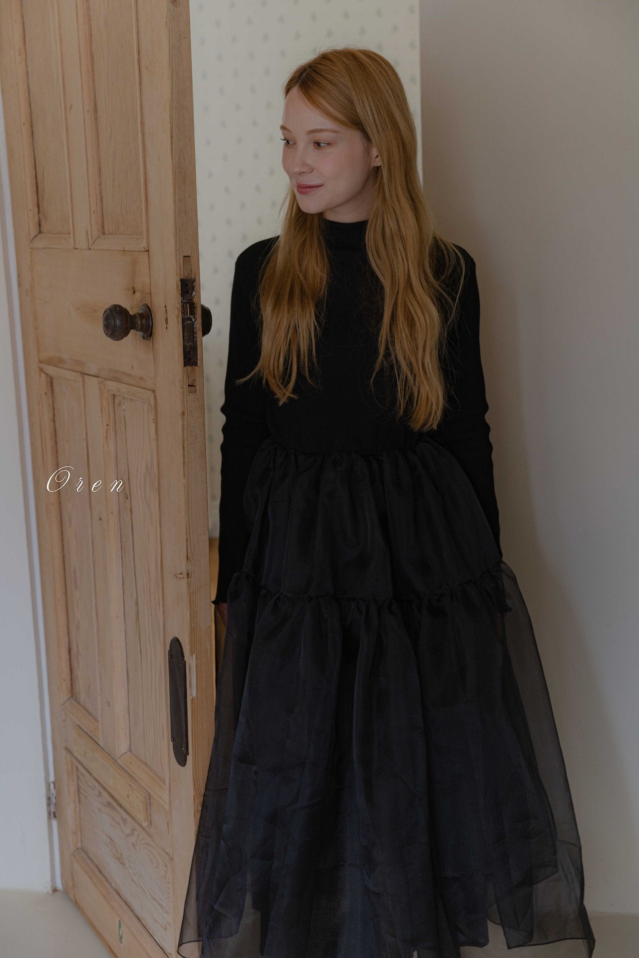［OREN］Sebrin organza dress (mom)