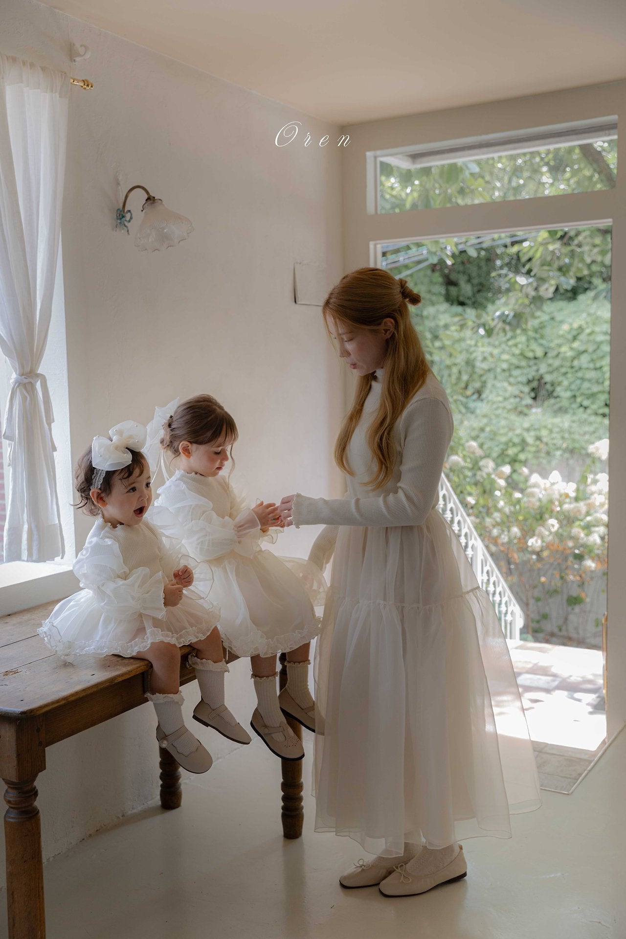 ［OREN］Sebrin organza dress (mom)