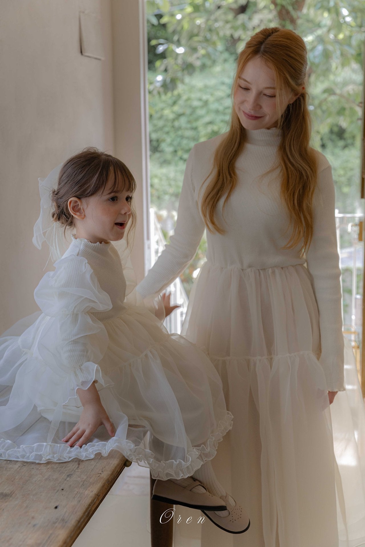 ［OREN］Sebrin organza dress (mom)