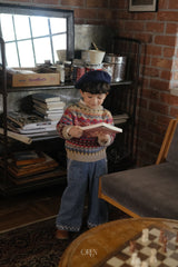 ［OREN］Maple embroidery denim pants