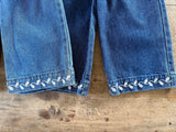［OREN］Maple embroidery denim pants