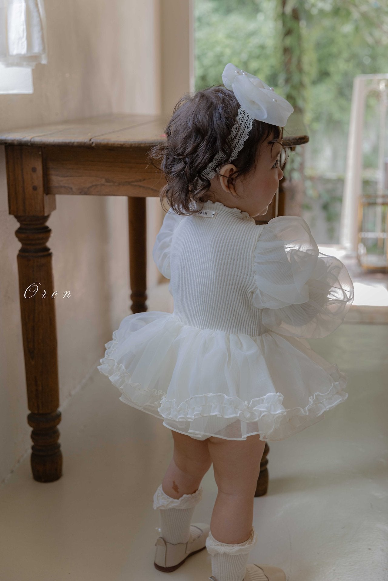 ［OREN］Sebrin organza dress suit