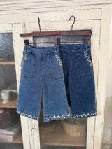 ［OREN］Maple embroidery denim pants
