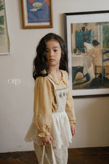 ［OREN］Olive & Garden lace apron (garden)