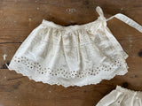 ［OREN］Olive & Garden lace apron (olive)