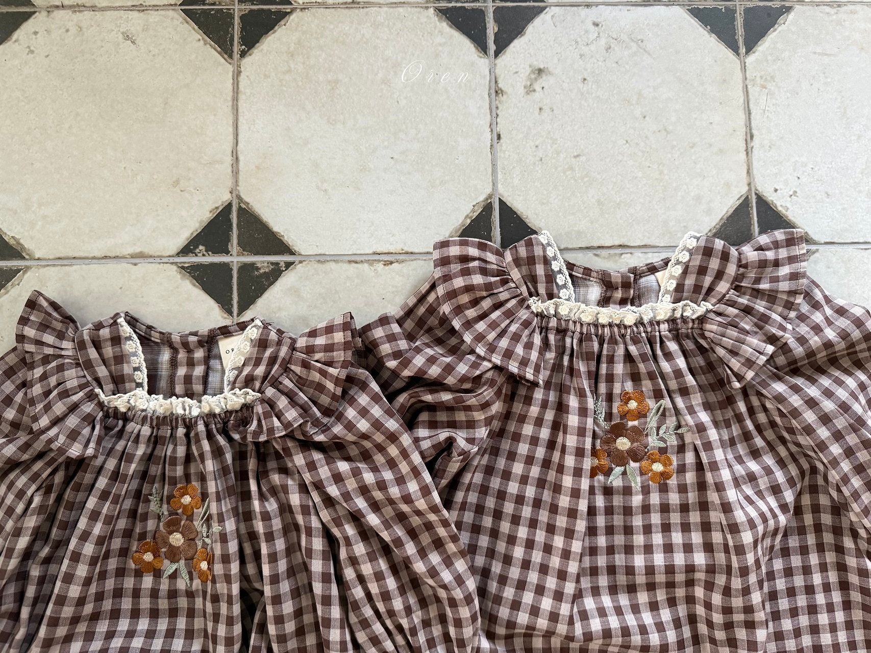 ［OREN］Madeleine embroidery one-piece (kids)