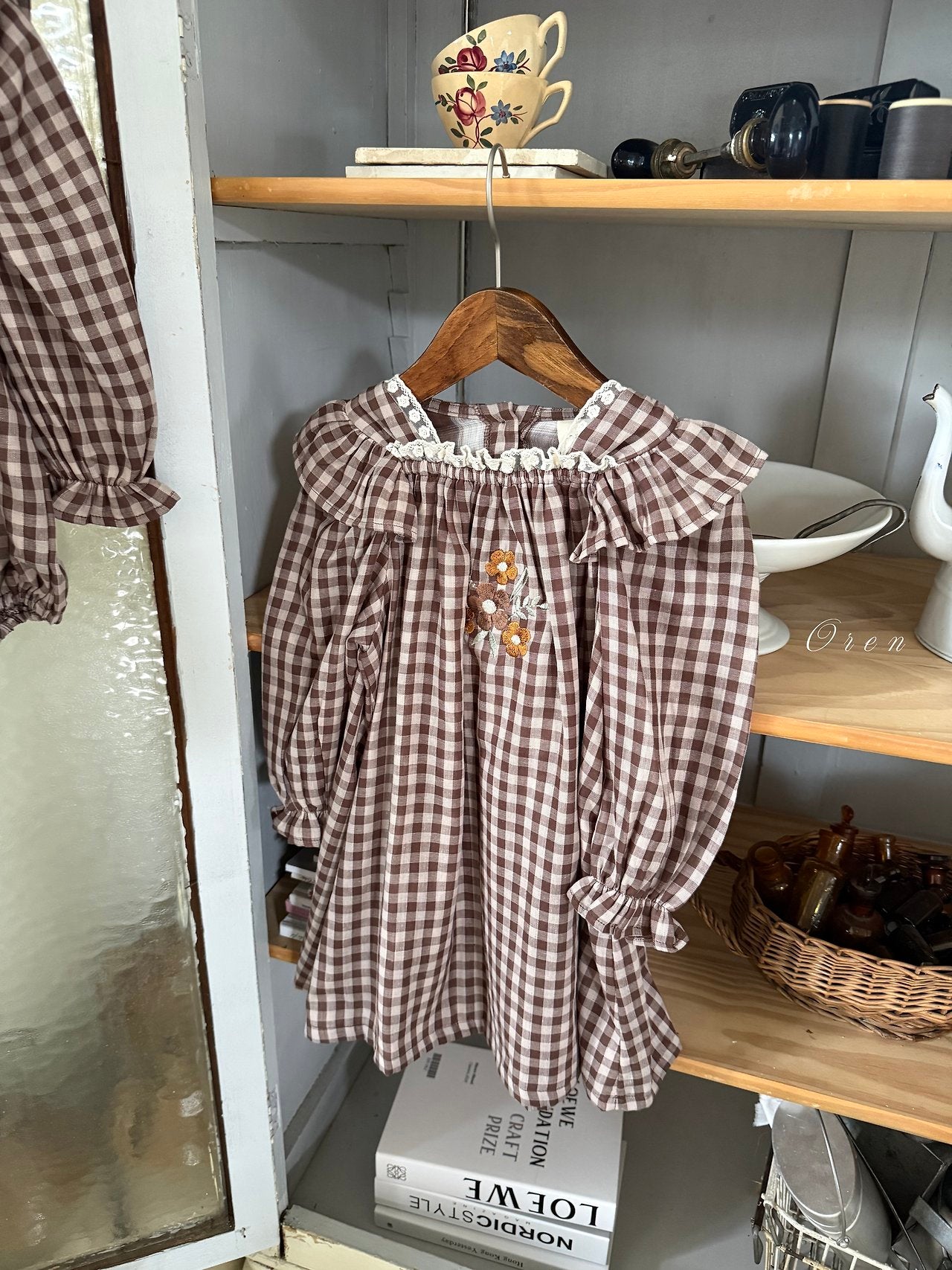 ［OREN］Madeleine embroidery one-piece (kids)