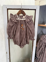 ［OREN］Madeleine embroidery rompers