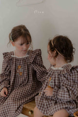［OREN］Madeleine embroidery one-piece (kids)