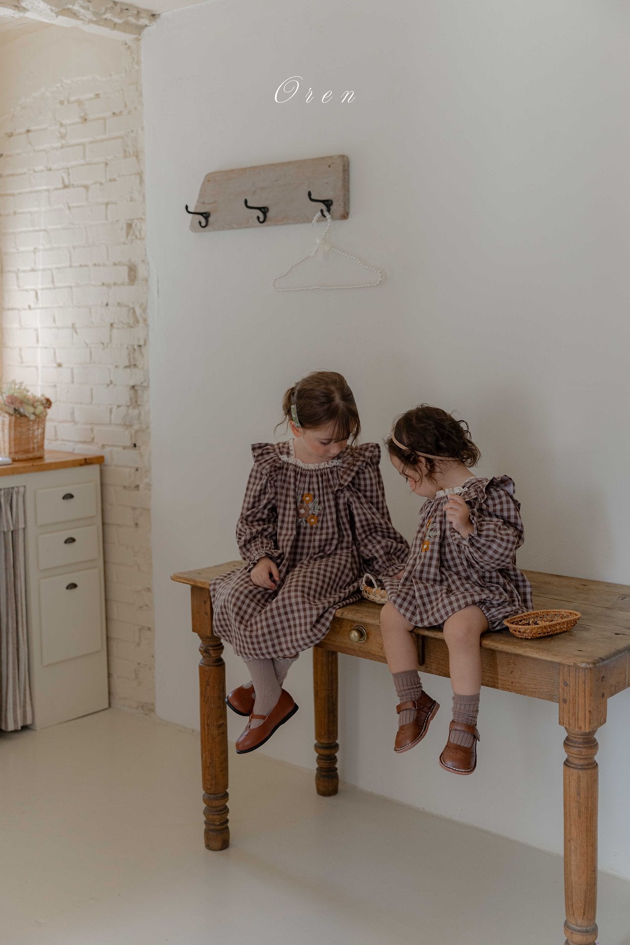 ［OREN］Madeleine embroidery one-piece (kids)