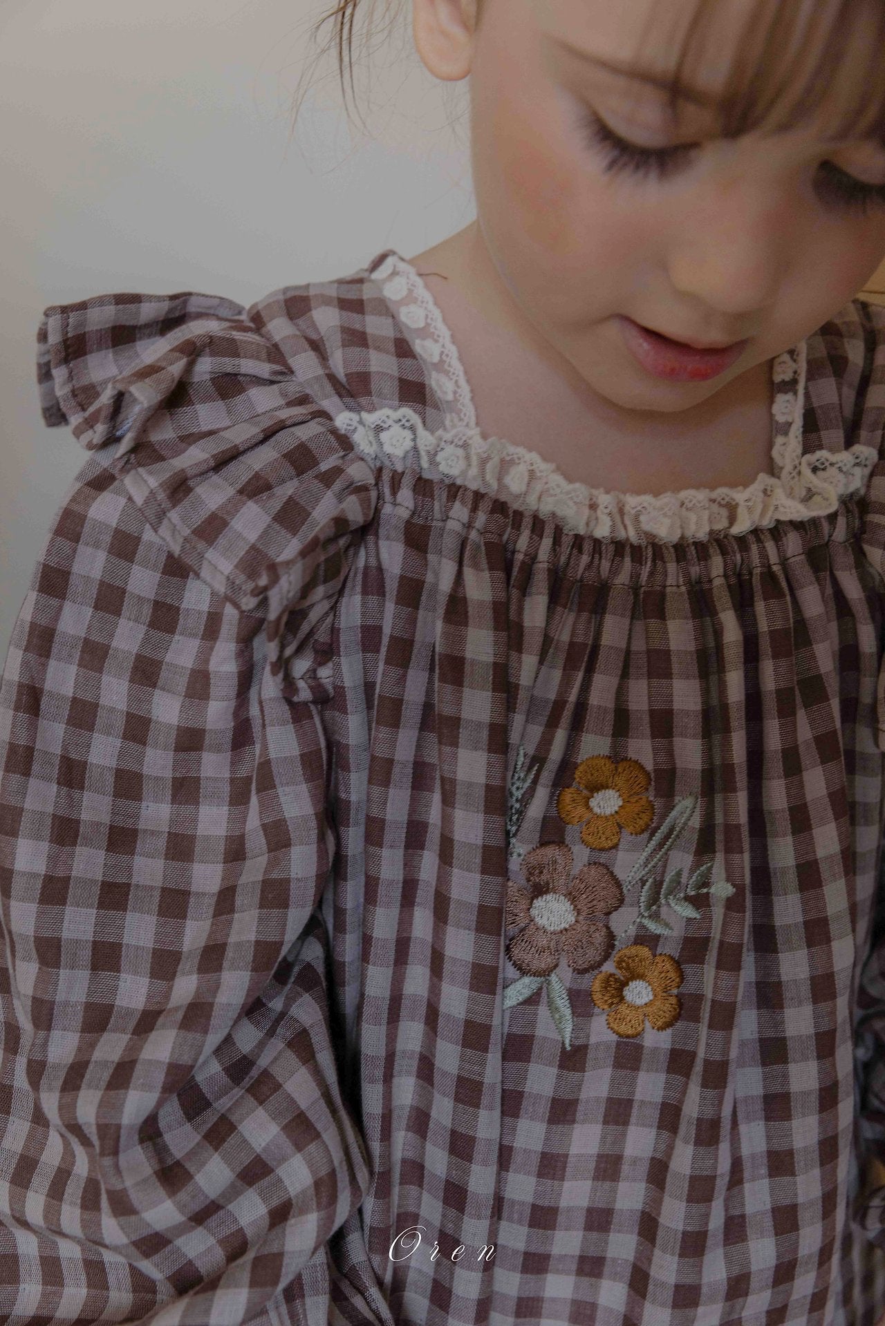 ［OREN］Madeleine embroidery one-piece (kids)