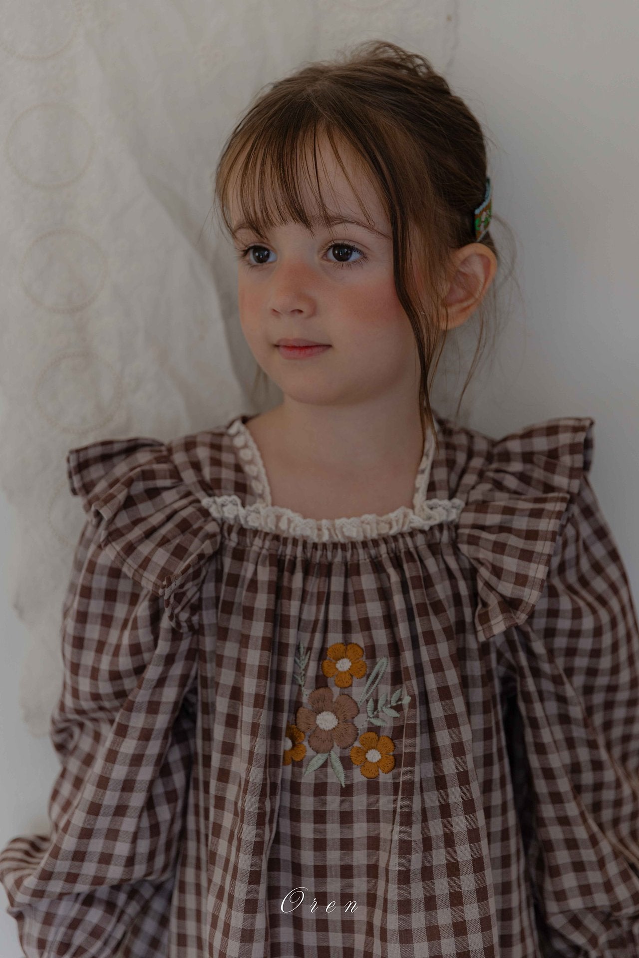 ［OREN］Madeleine embroidery one-piece (kids)