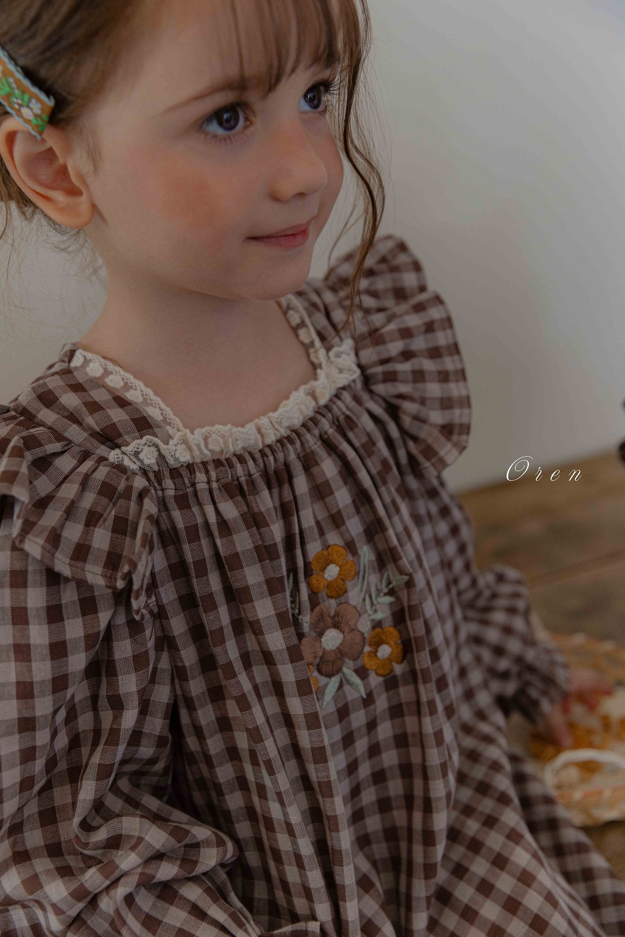 ［OREN］Madeleine embroidery one-piece (kids)