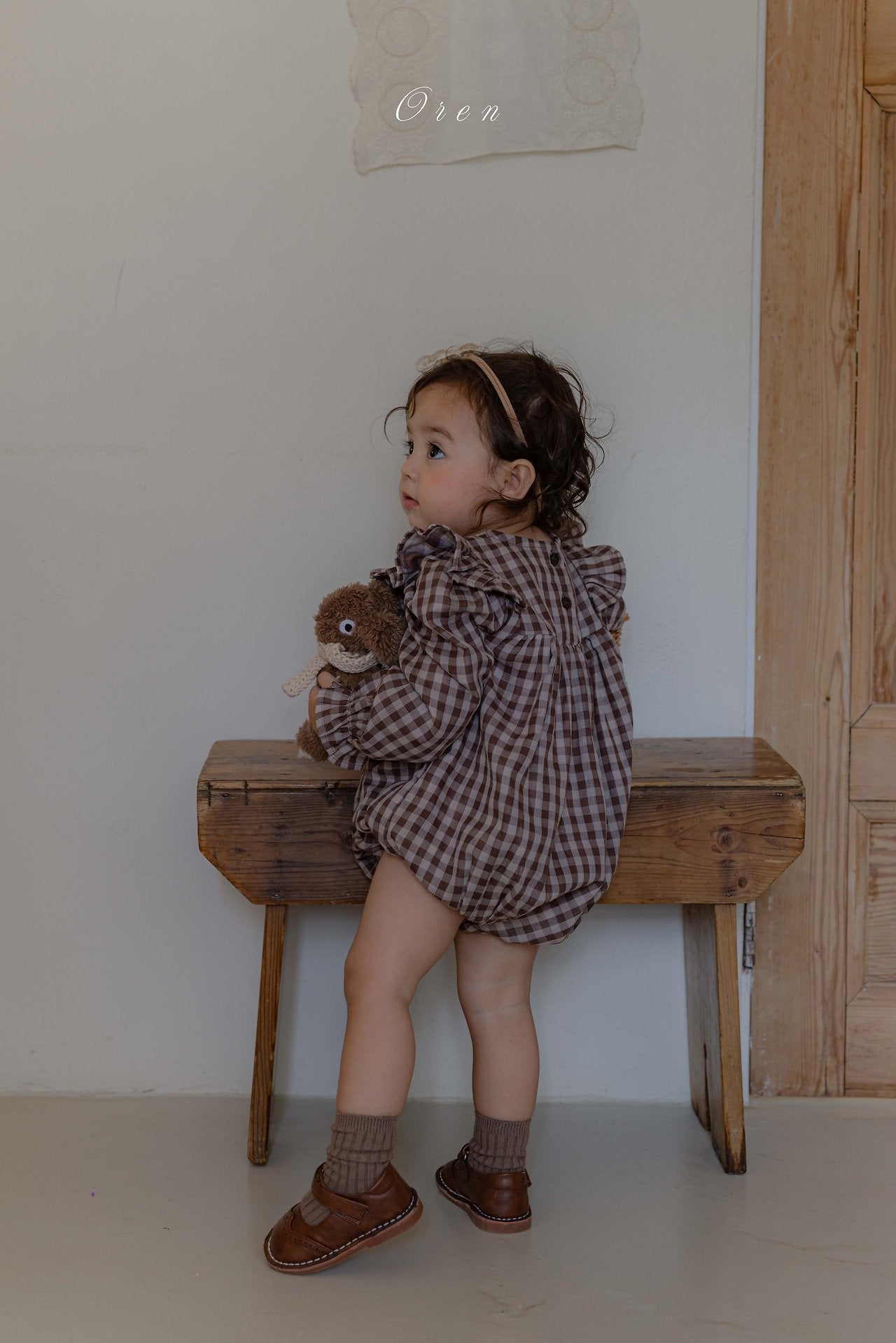 ［OREN］Madeleine embroidery rompers
