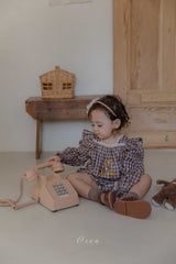 ［OREN］Madeleine embroidery rompers