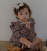 ［OREN］Madeleine embroidery rompers