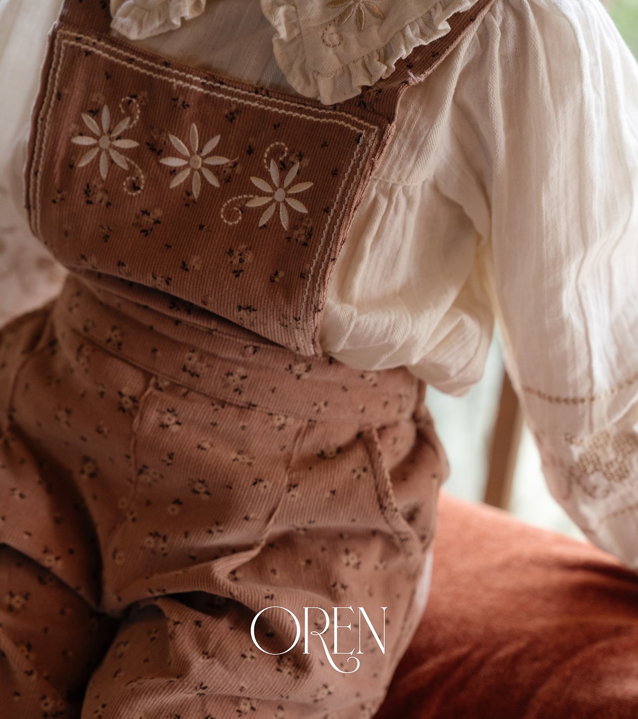 ［OREN］Olive garden overalls