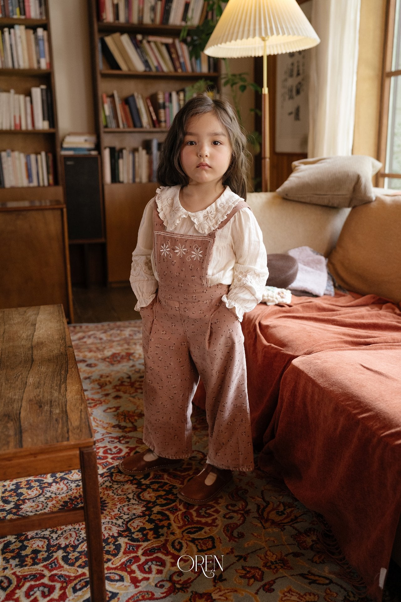 ［OREN］Olive garden overalls