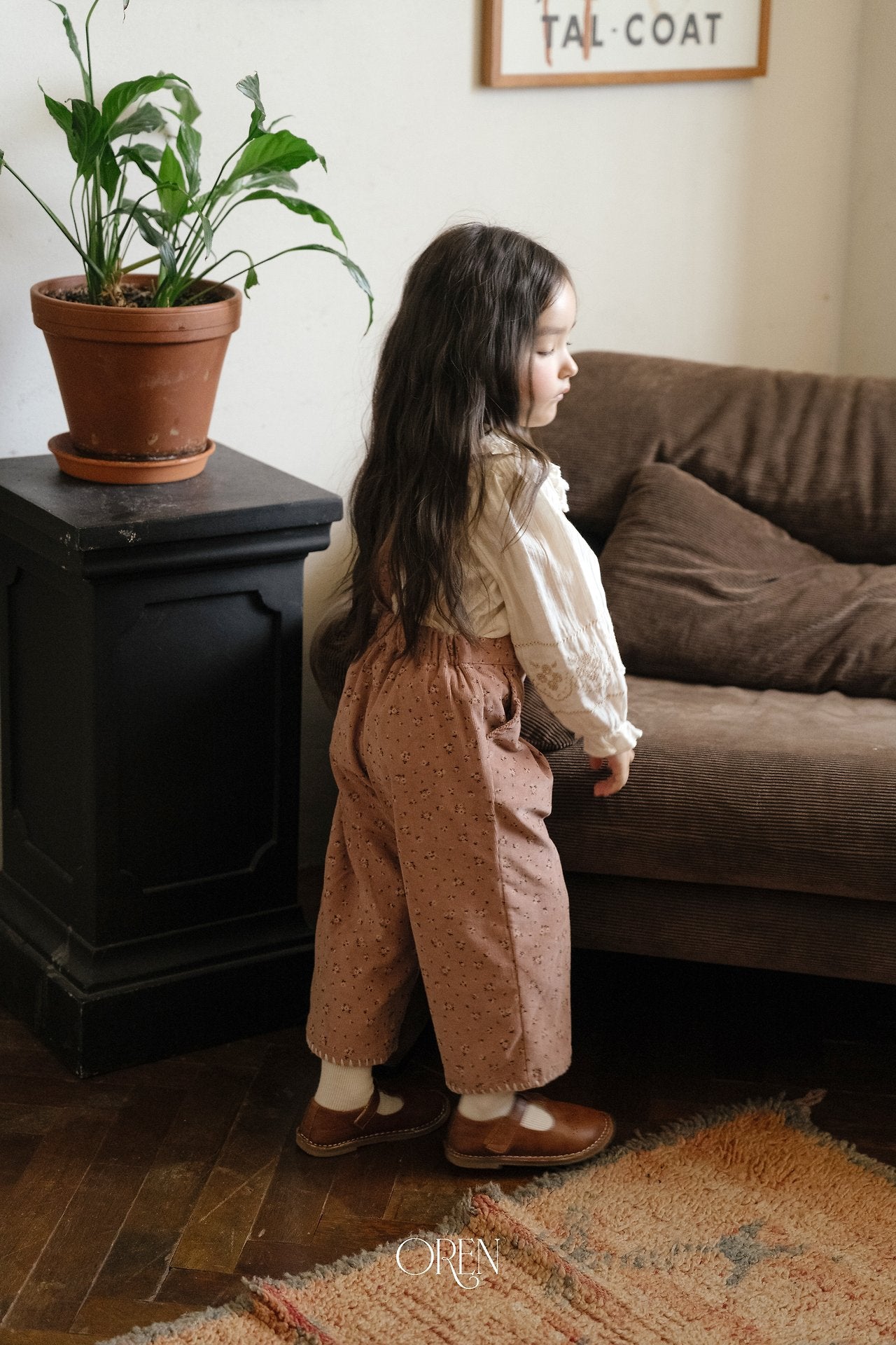 ［OREN］Olive garden overalls