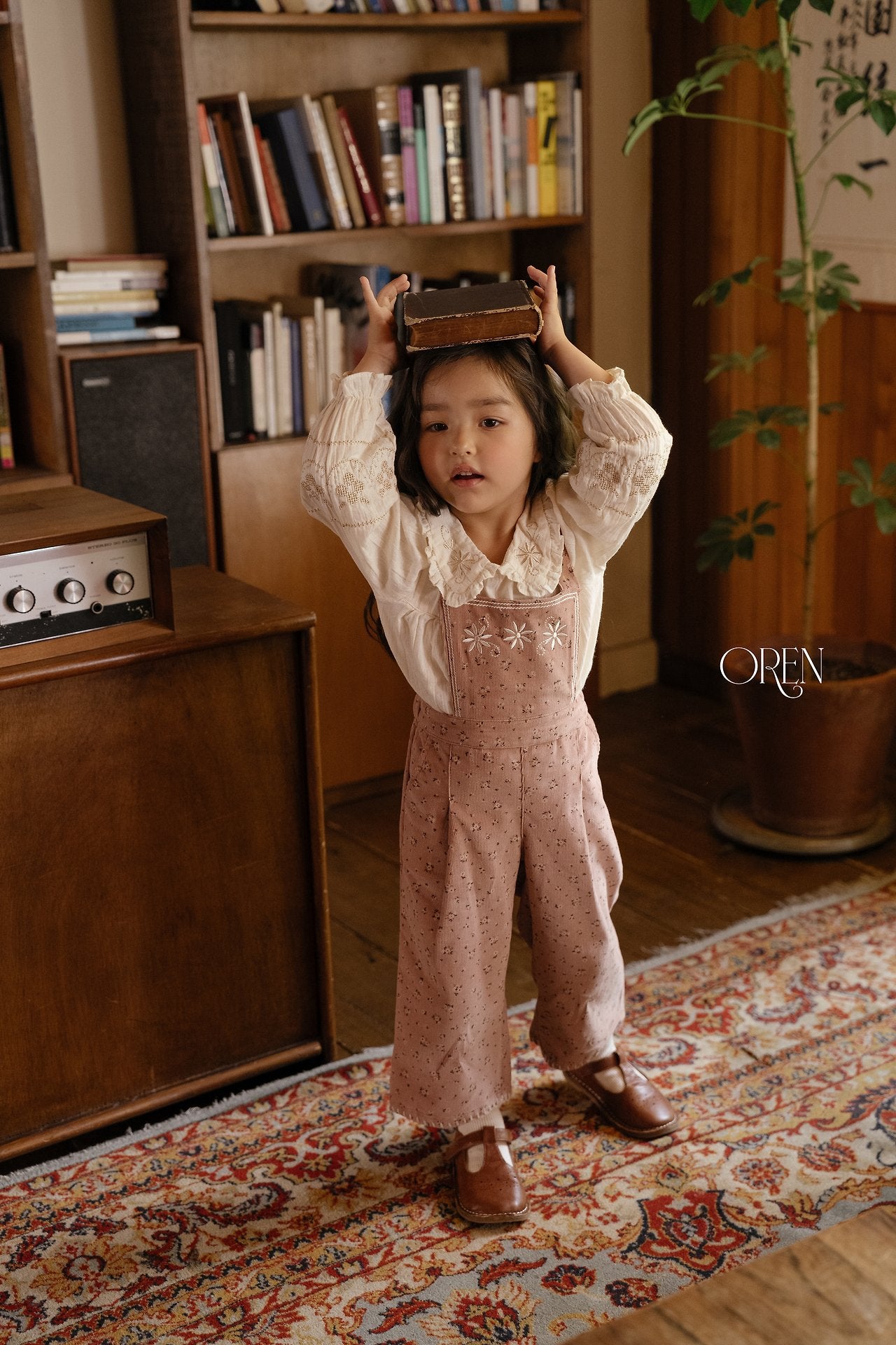 ［OREN］Olive garden overalls