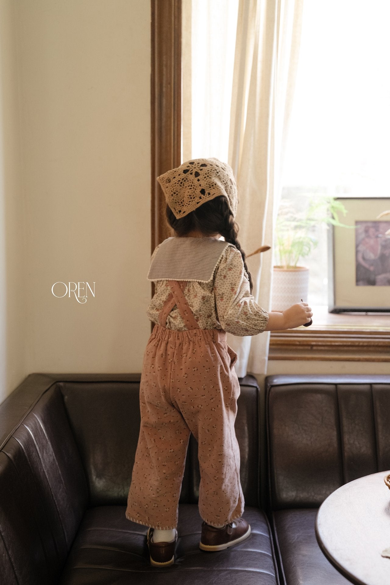 ［OREN］Olive garden overalls