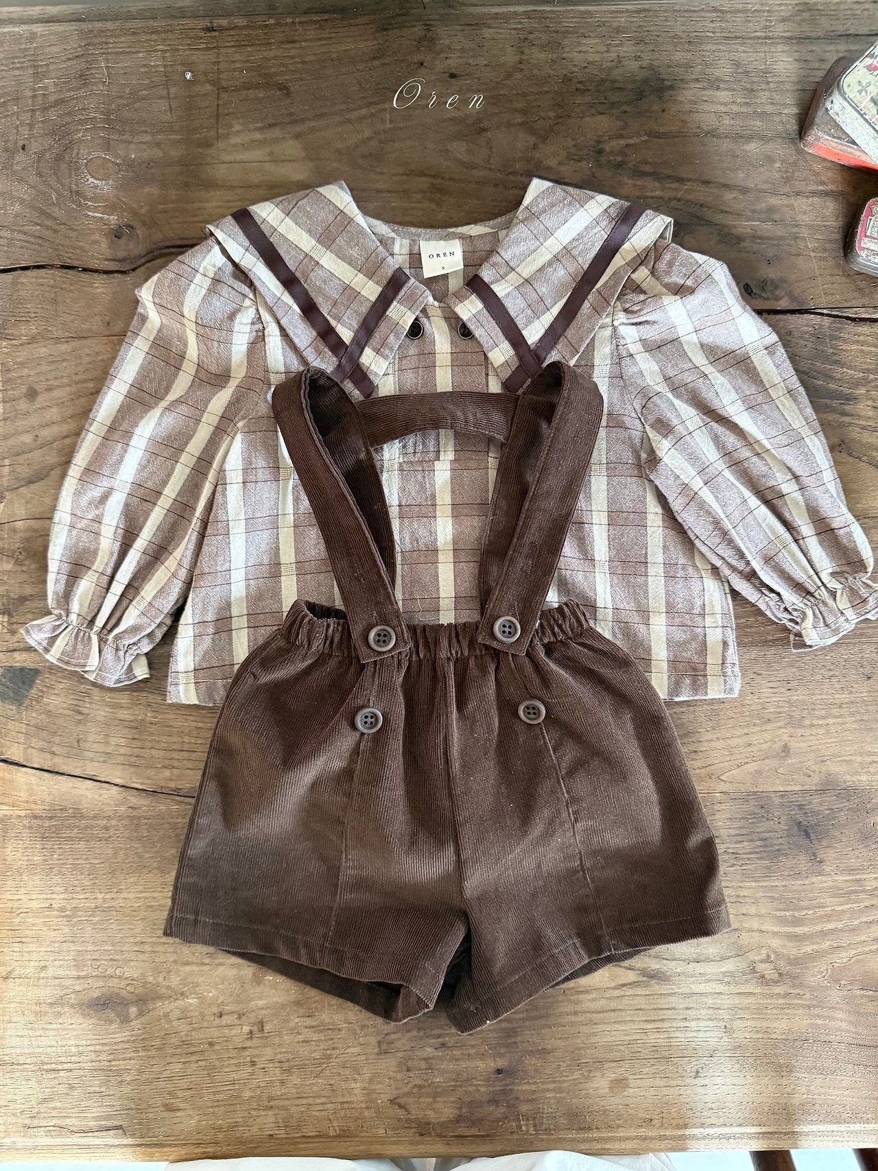 ［OREN］Marcel corduroy overalls