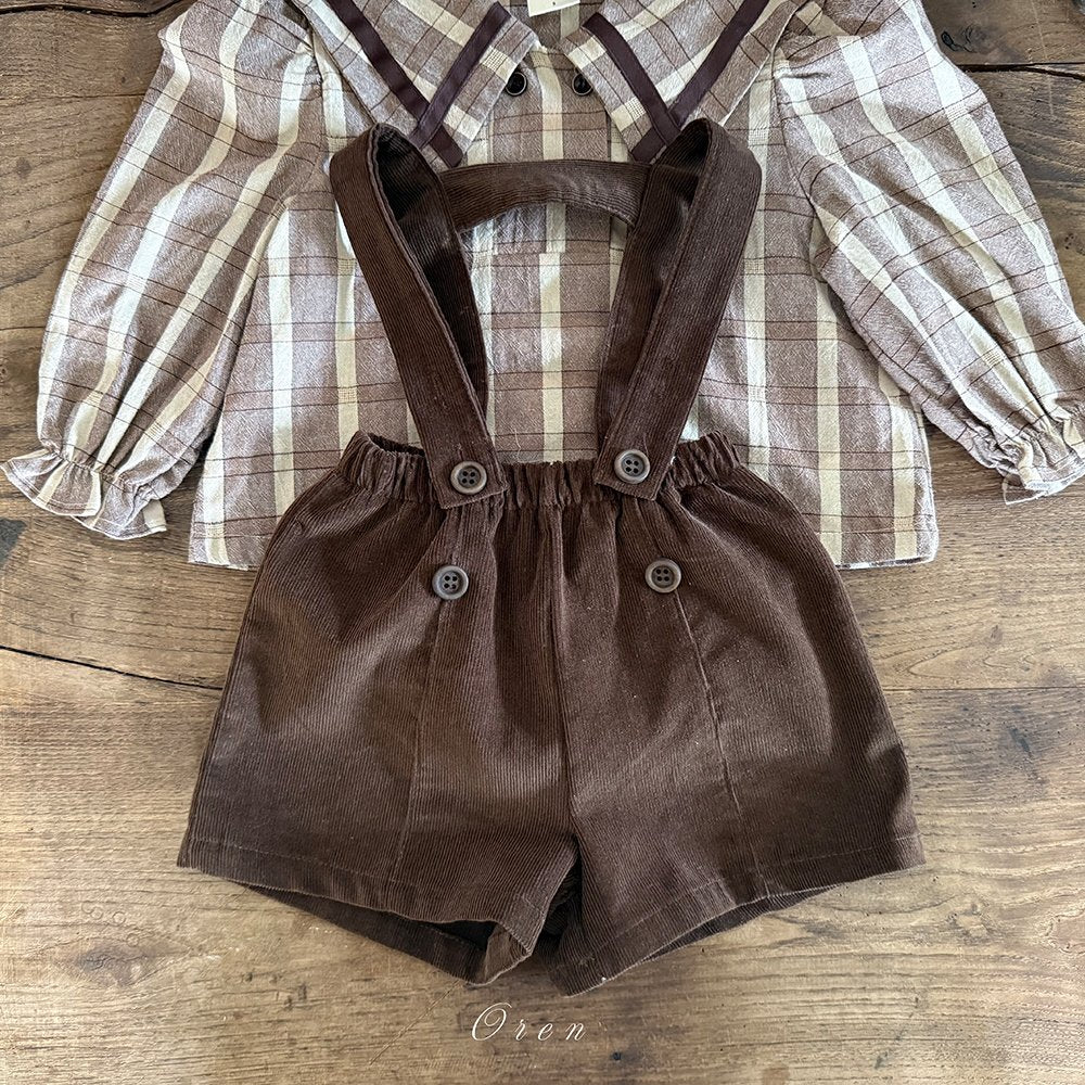 ［OREN］Marcel corduroy overalls