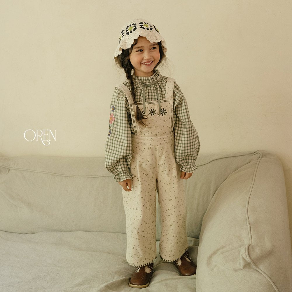 ［OREN］Olive garden overalls