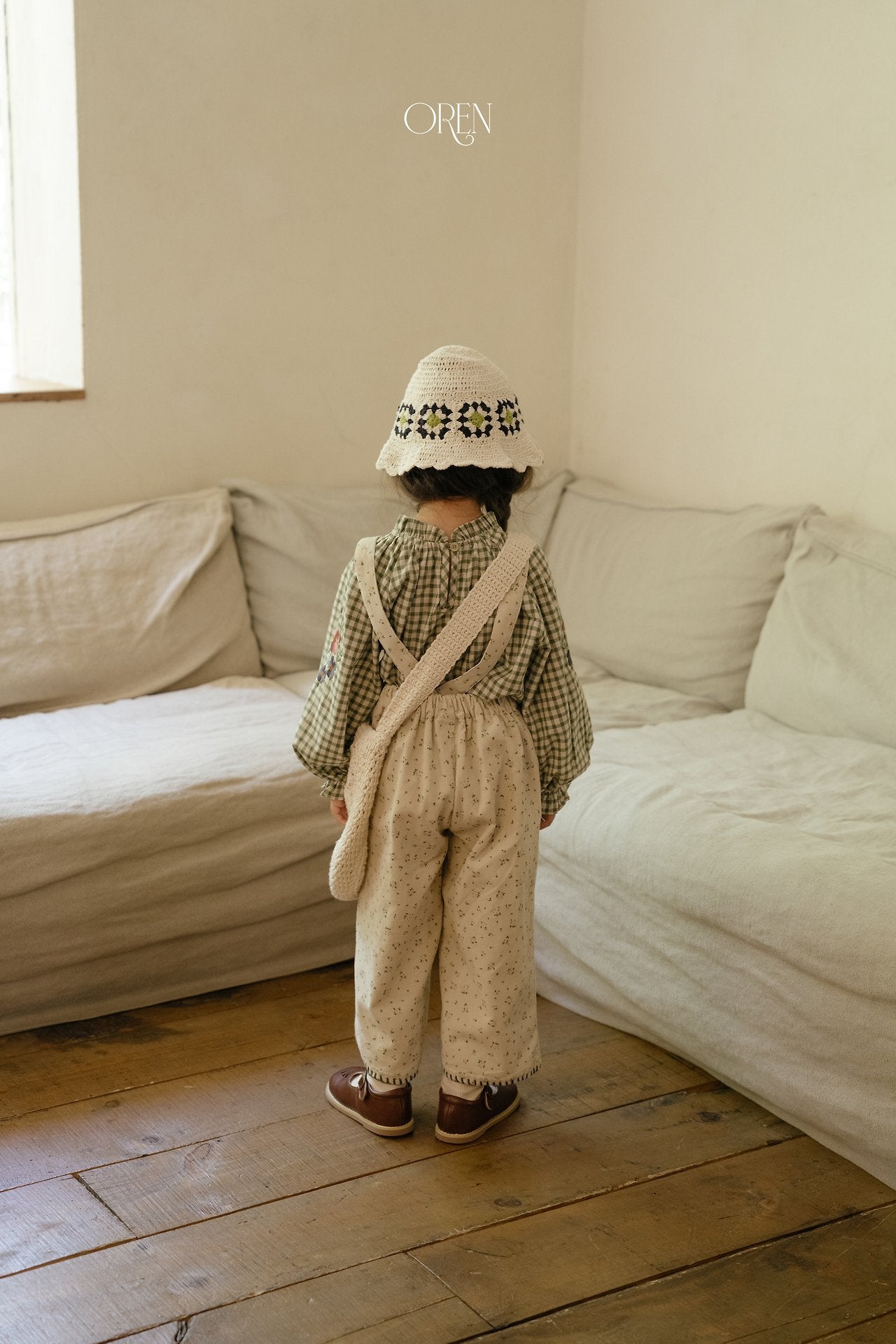 ［OREN］Olive garden overalls