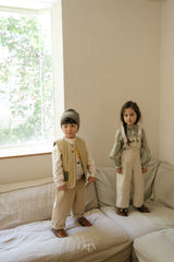 ［OREN］Olive garden overalls