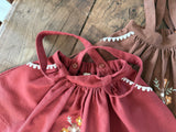 ［OREN］Autumn bloom suspender skirt
