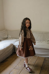 ［OREN］Autumn bloom suspender skirt