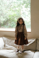 ［OREN］Autumn bloom suspender skirt